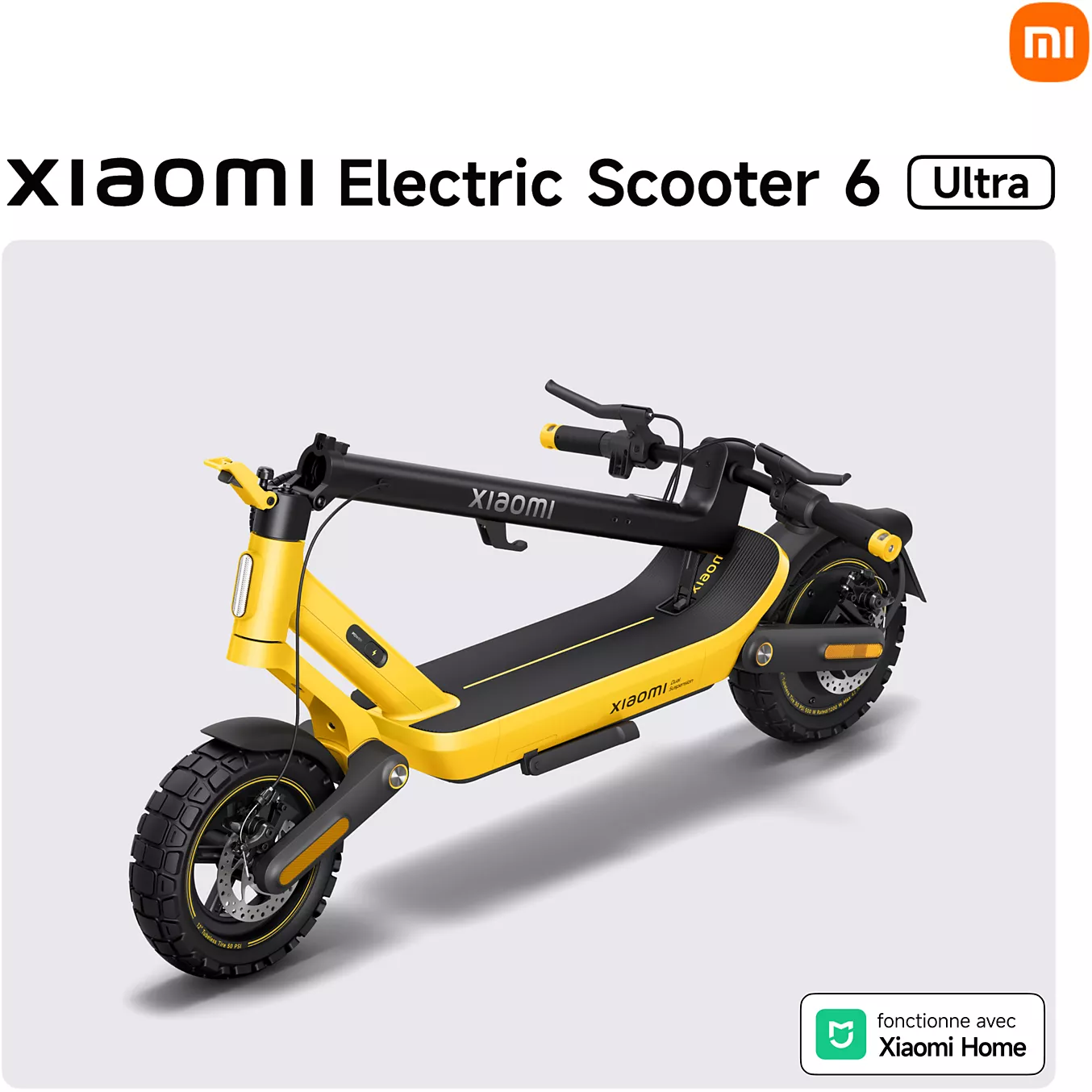 Trottinette électrique XIAOMI Electric Scooter 6 Ultra Jaune – Image 2