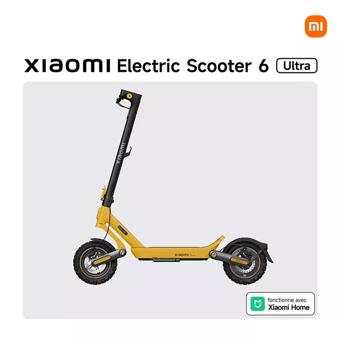 Trottinette électrique XIAOMI Electric Scooter 6 Ultra Jaune – Image 6