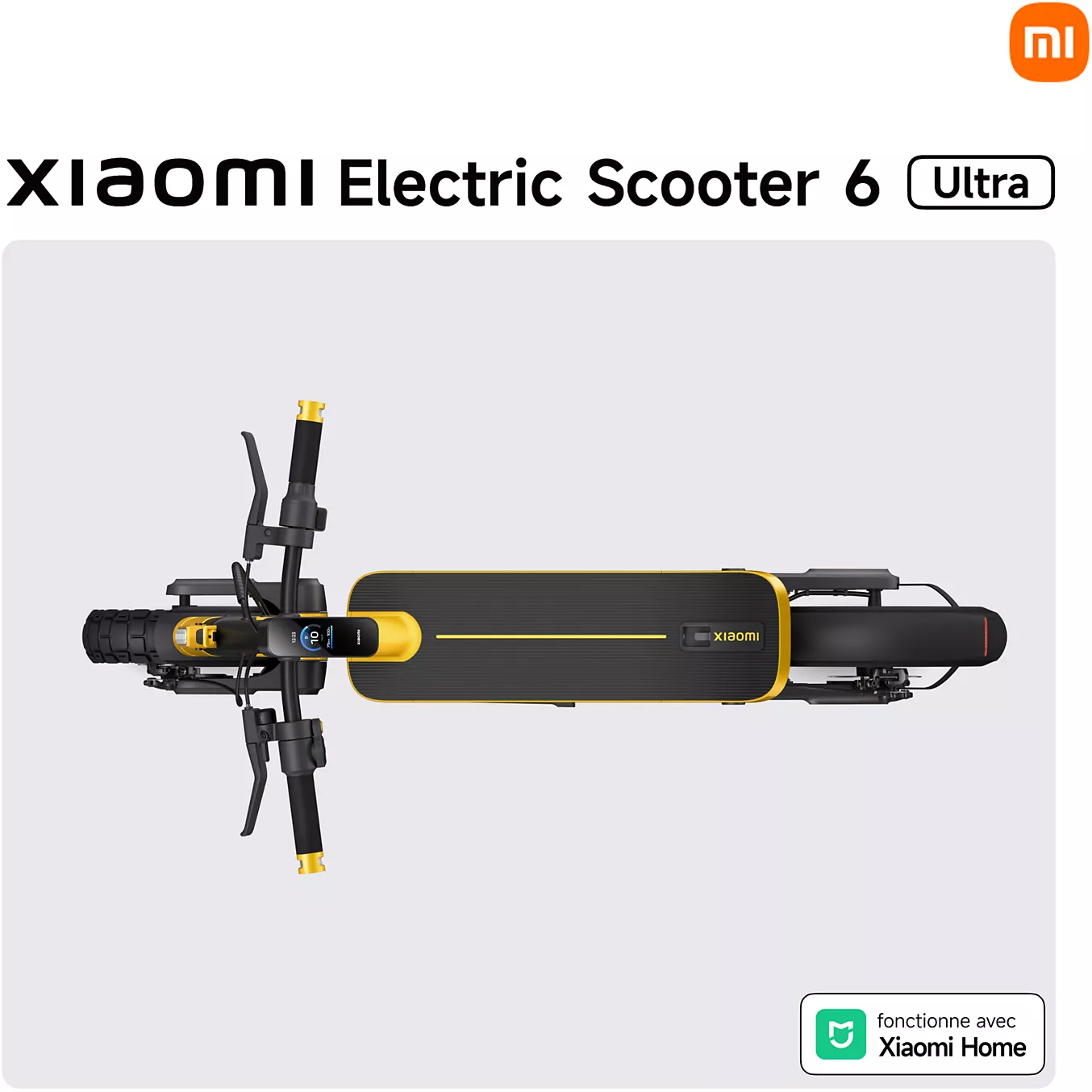 Trottinette électrique XIAOMI Electric Scooter 6 Ultra Jaune – Image 4