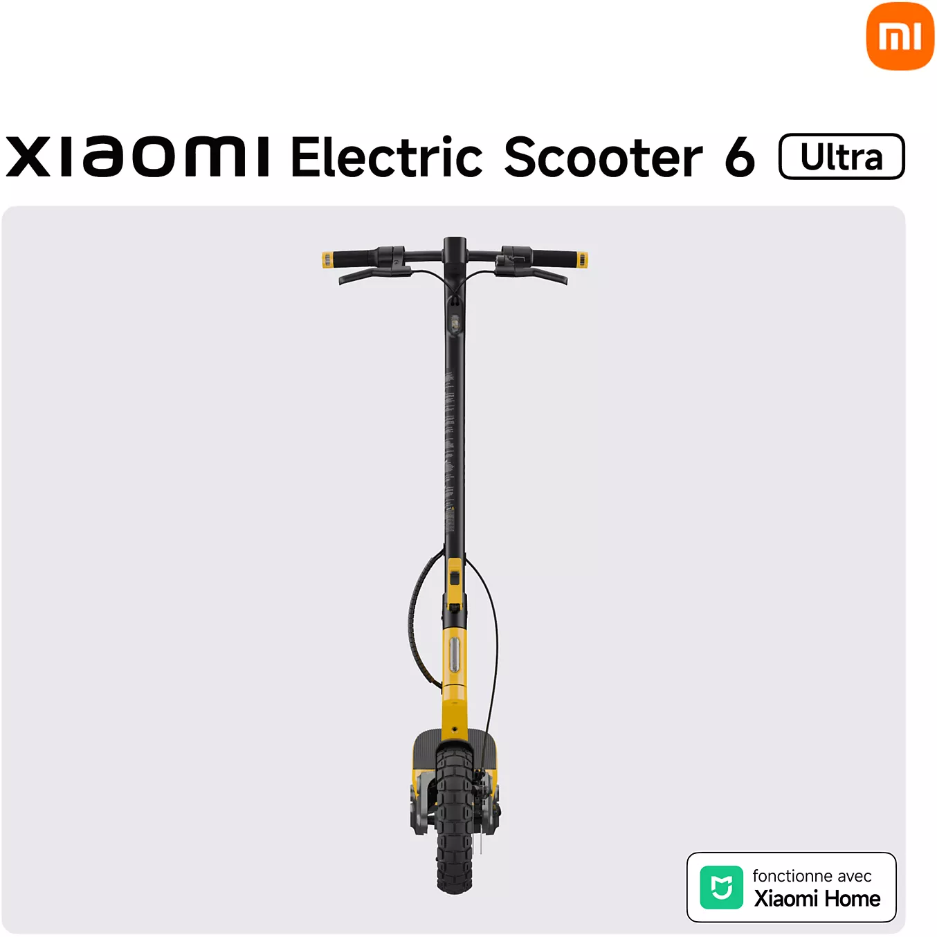 Trottinette électrique XIAOMI Electric Scooter 6 Ultra Jaune – Image 3
