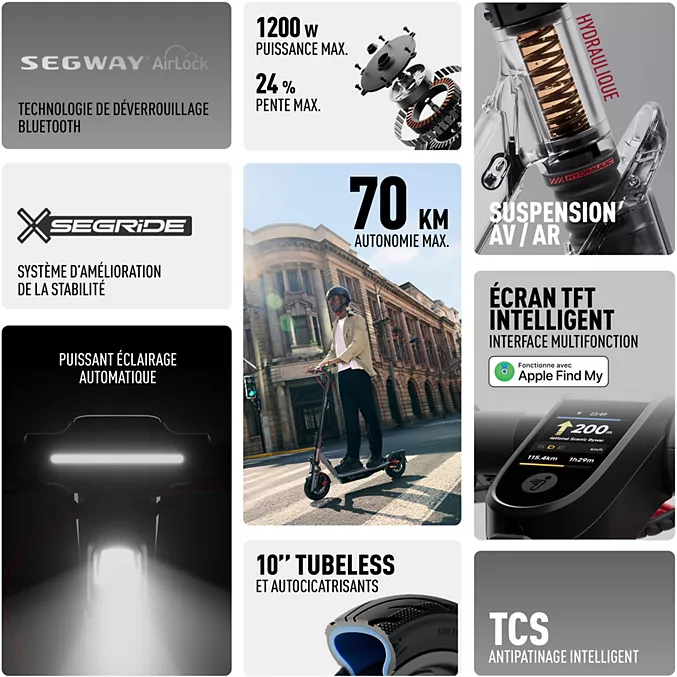 Trottinette électrique SEGWAY F3 Pro E – Image 6